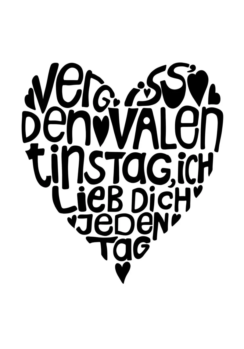 Herz Liebeserklärung carta hahnemühle da keinkonzept