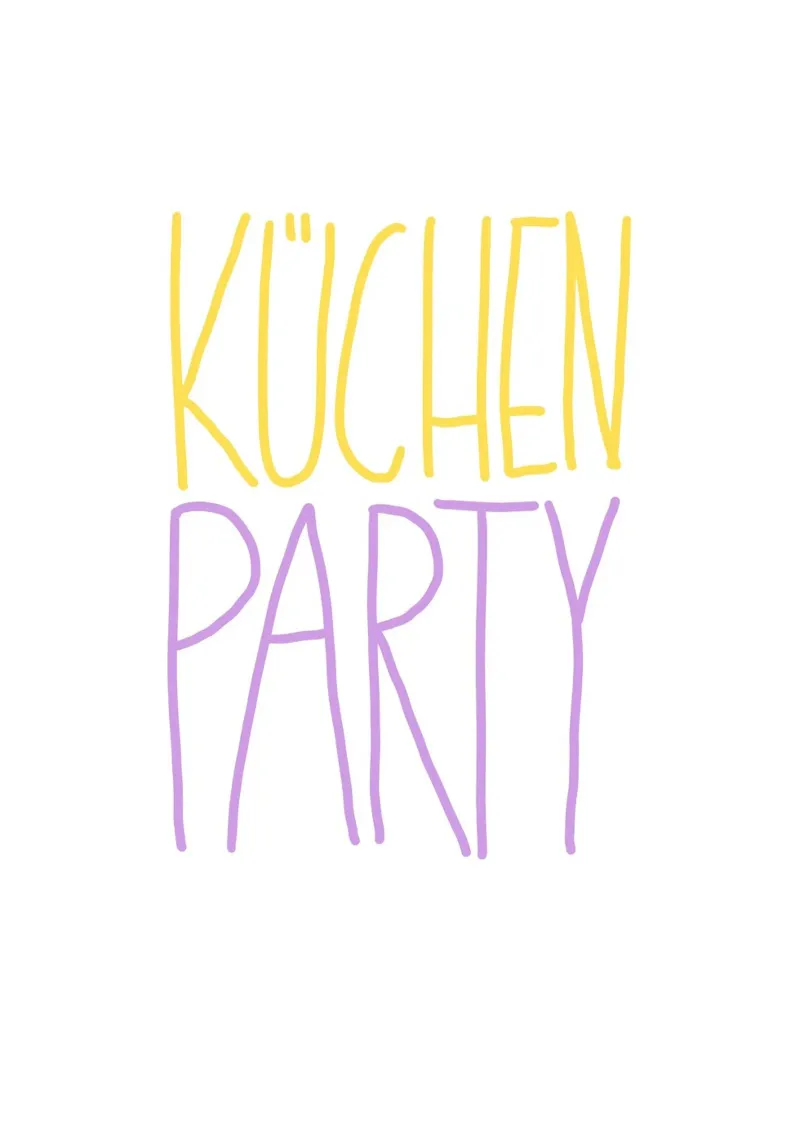 Küchenparty forex plate by STOLZE GRAFIK