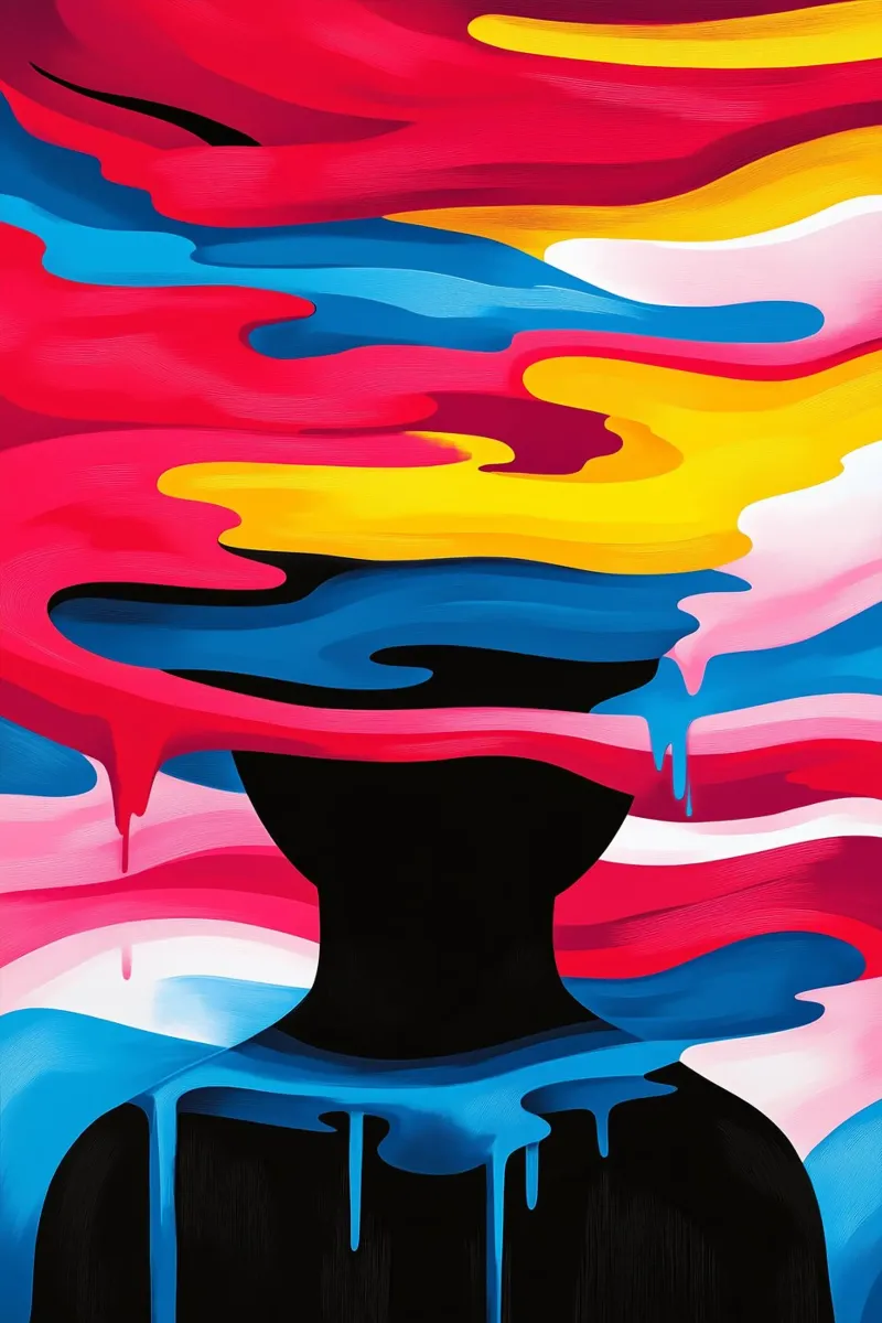 Thoughts in colour canvas by melipo-art