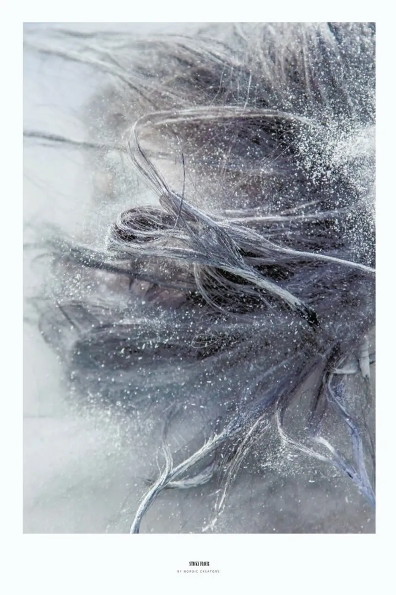 Flour poster con telaio in legno da Nordic Creators