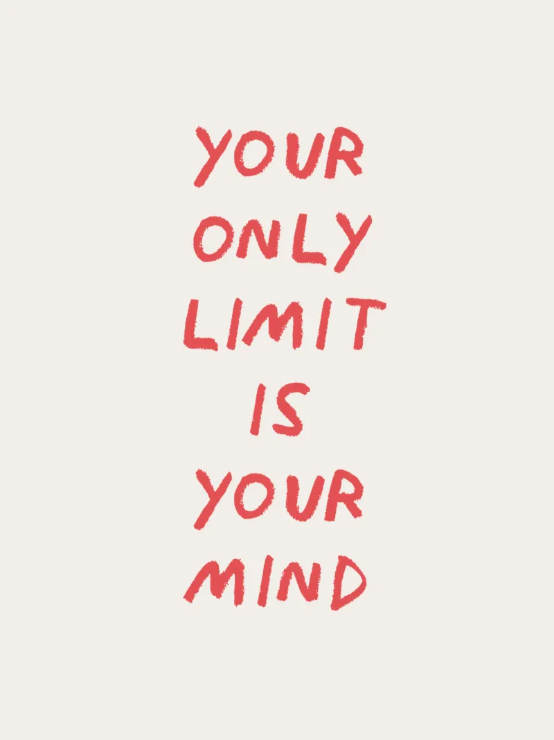Your only limit is your mind canvas by Vintagrafica