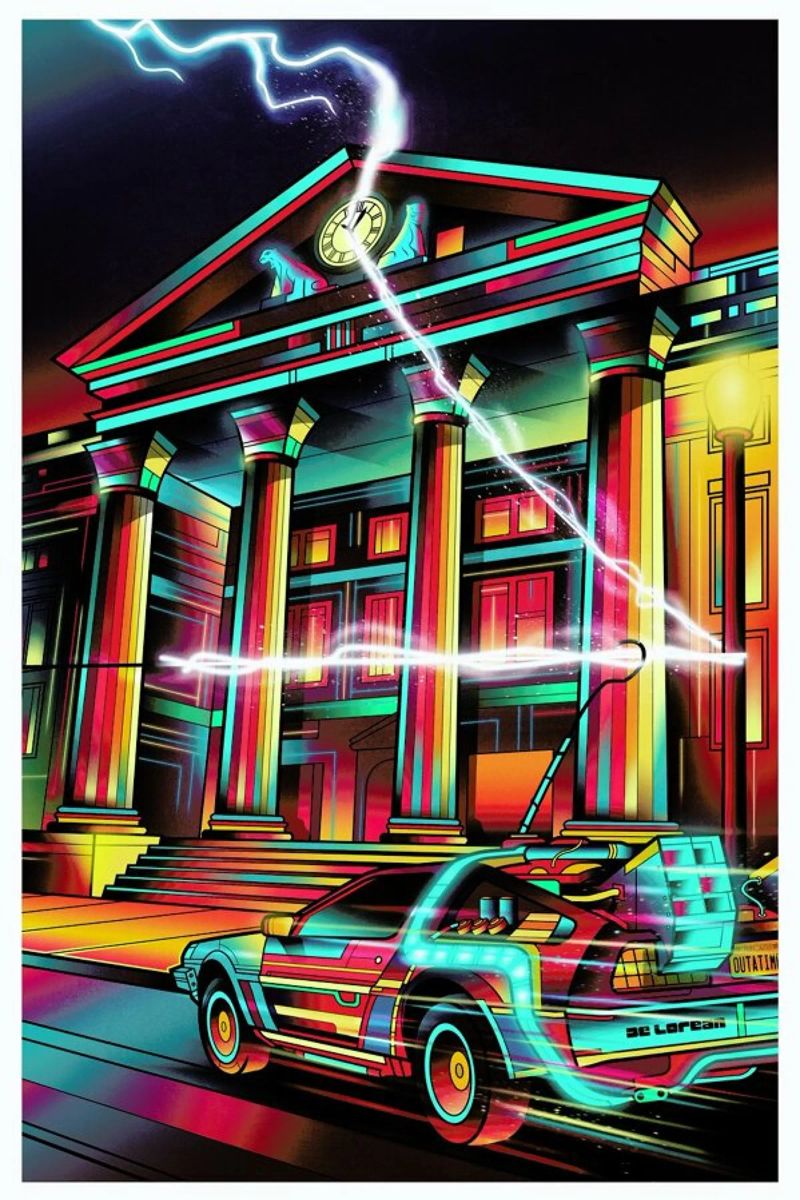 Hill Valley poster by Van Orton Design