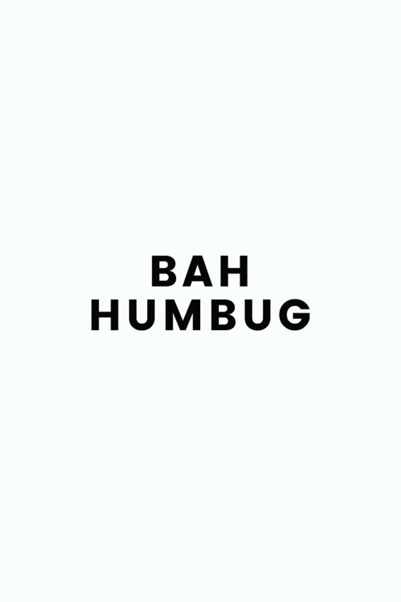 Bah Humbug poster con telaio in plastica da Studio One