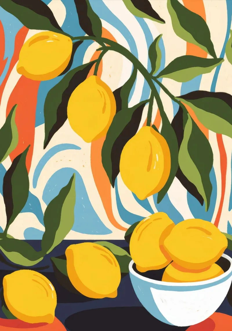 Lemon Harvest alu-dibond by Artie Shifa