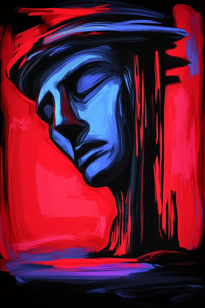 Fusión de pensamientos en un frenesí de color hahnemühle de melipo-art