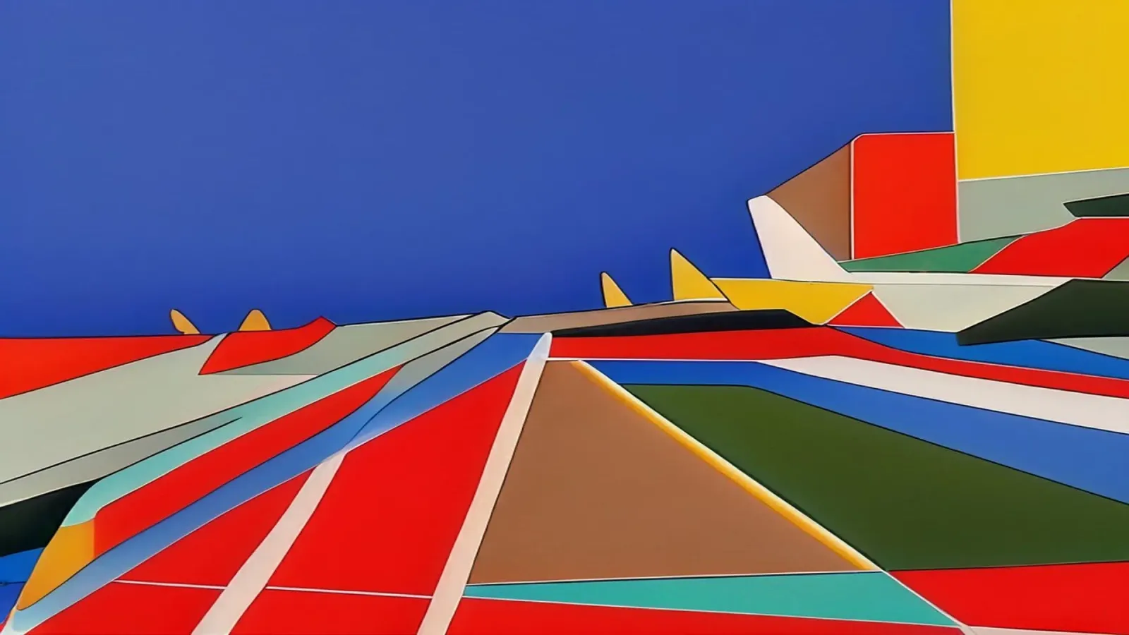 Airport_2 canvas by Abstract Art by LK