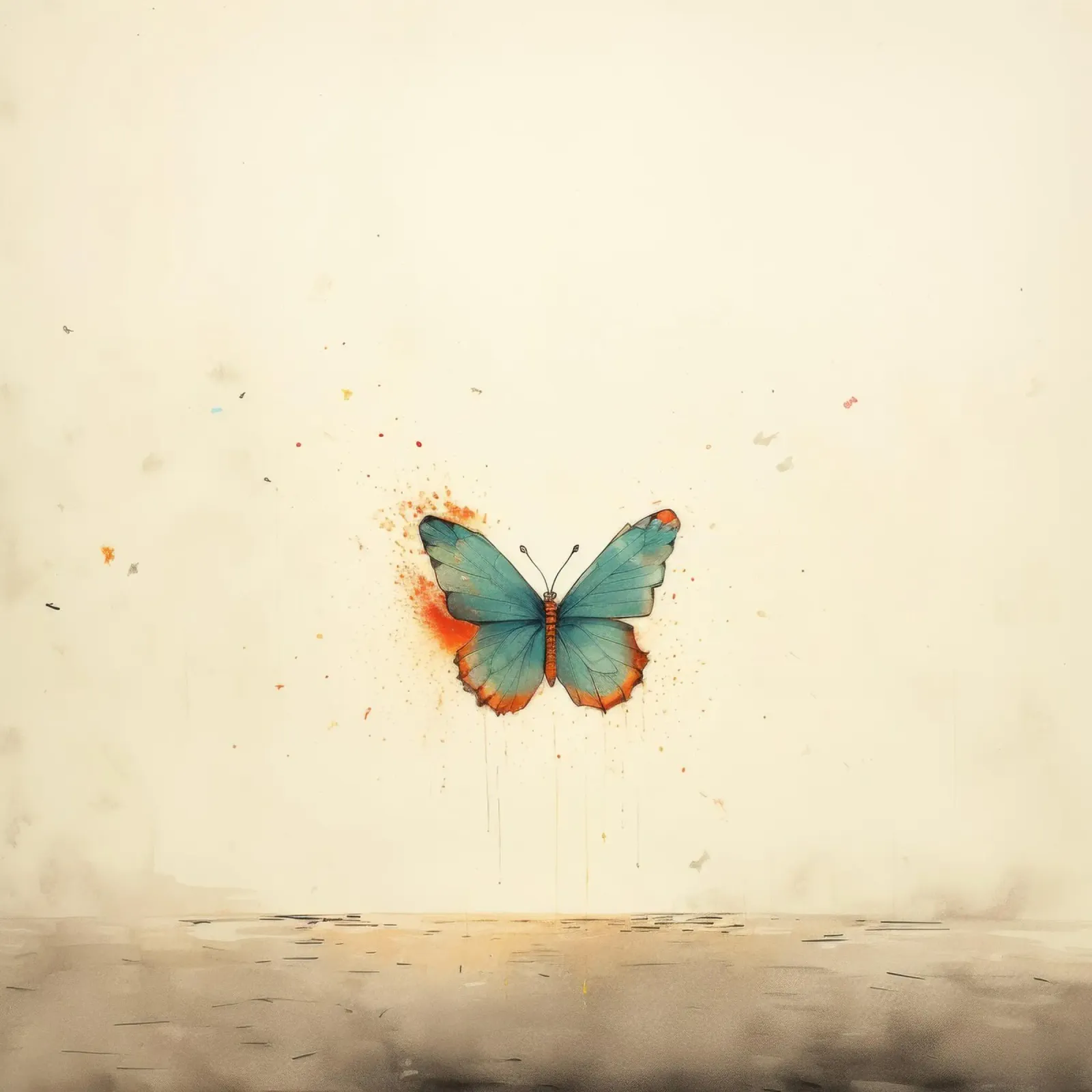 Farfalla minima 1 pellicola backlit da Minimal Animal Art