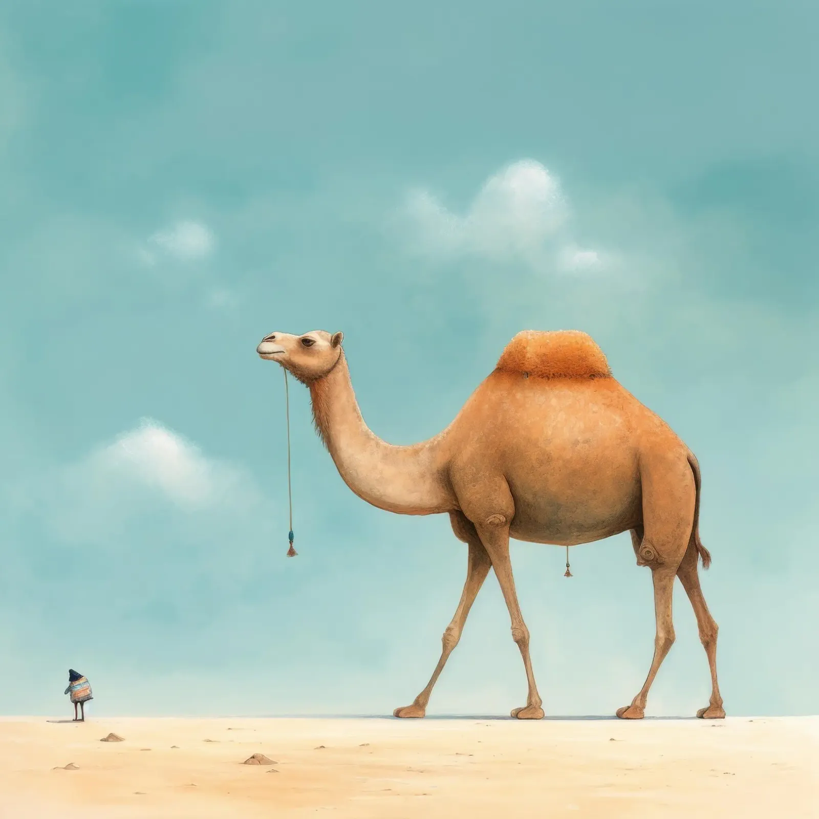 Minimal Camel 3 hahnemühle by Minimal Animal Art