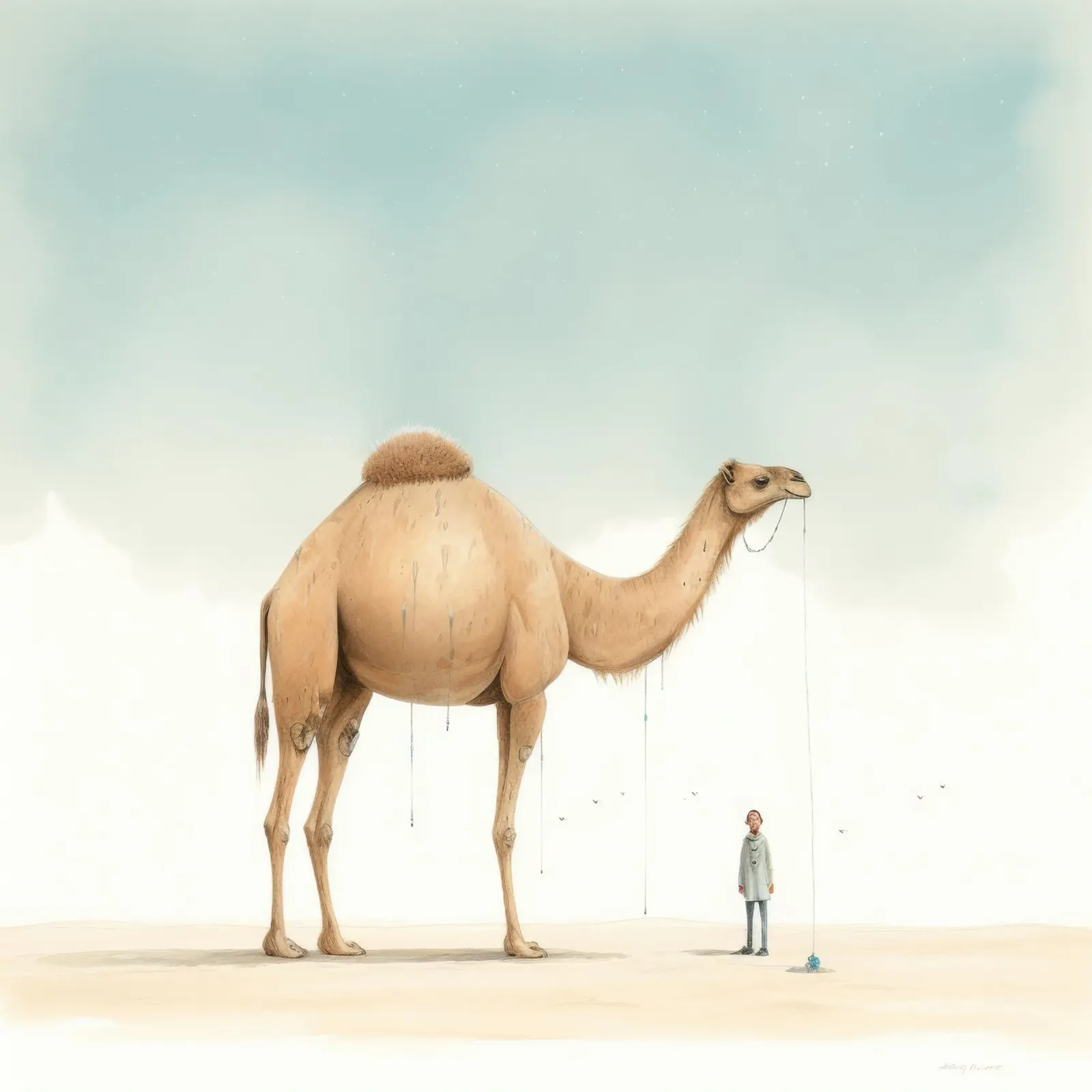 Minimal Camel 1 plexiglass da Minimal Animal Art