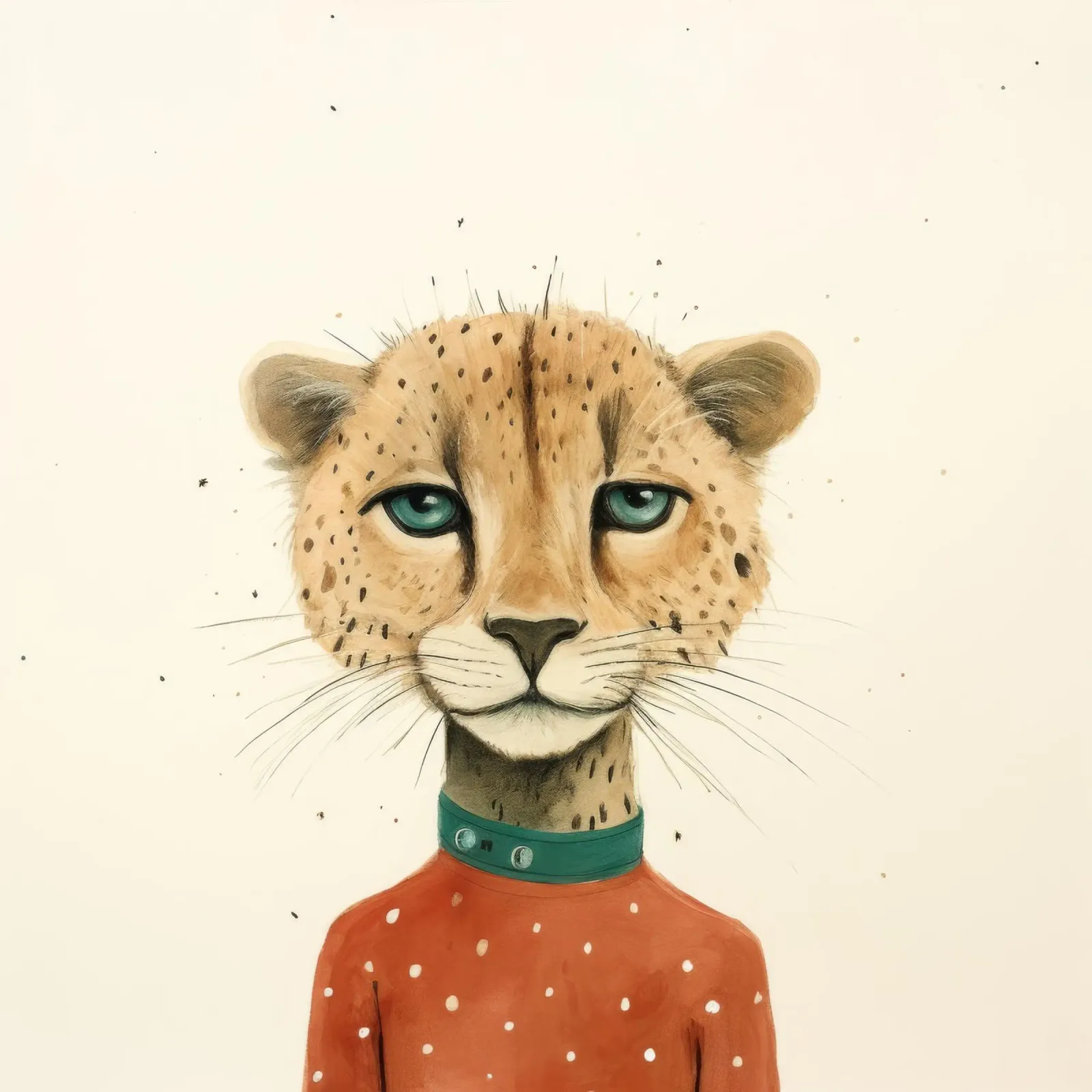 Minimal Cheetah 2 plexiglass da Minimal Animal Art