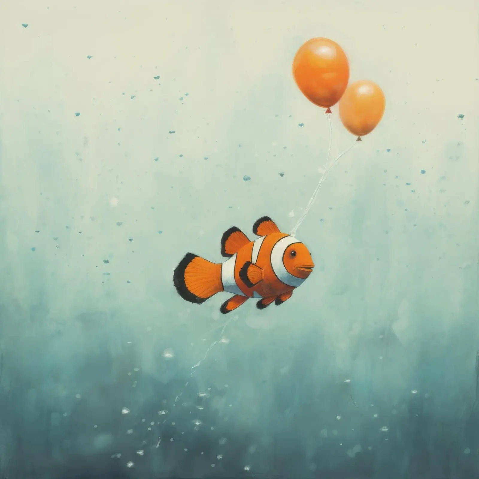 Pesce pagliaccio minimo 2 plexiglass da Minimal Animal Art