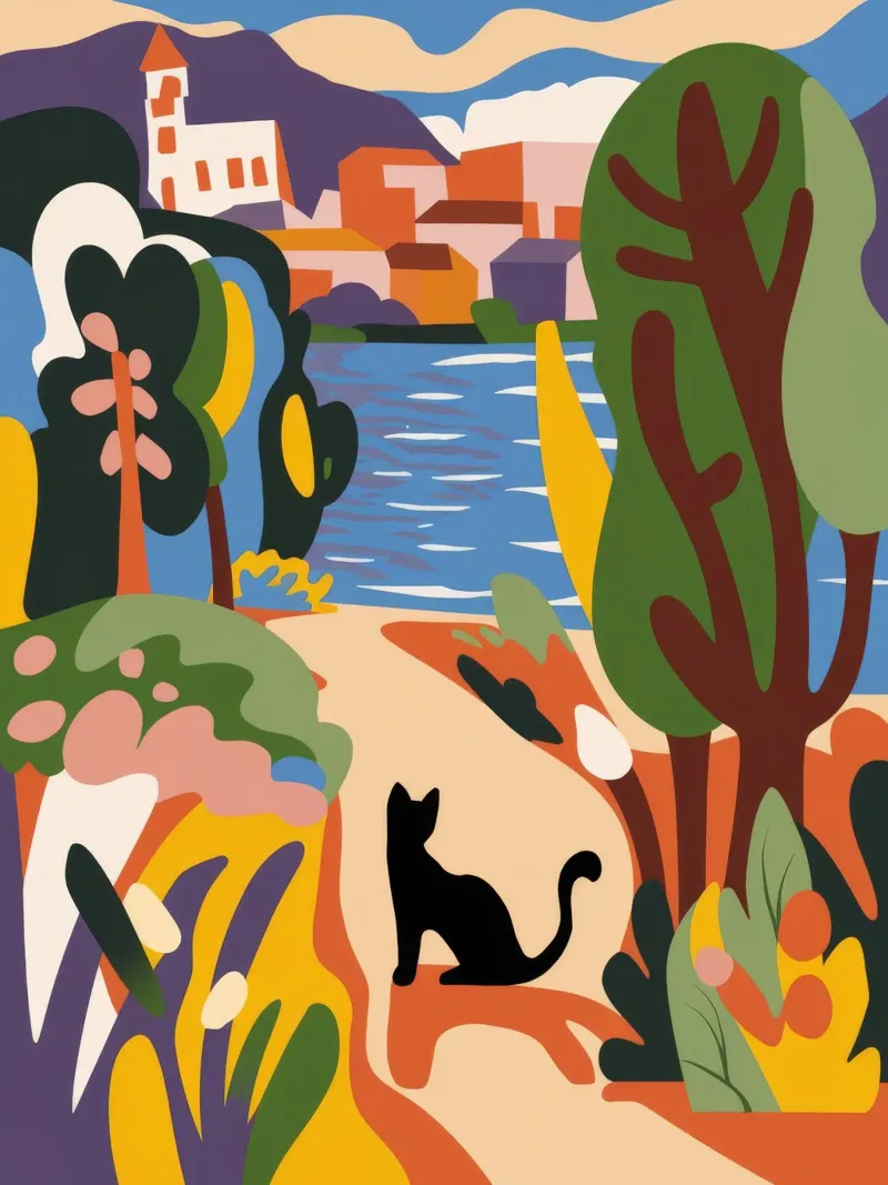 Riverside Path metacrilato de Artie Shifa