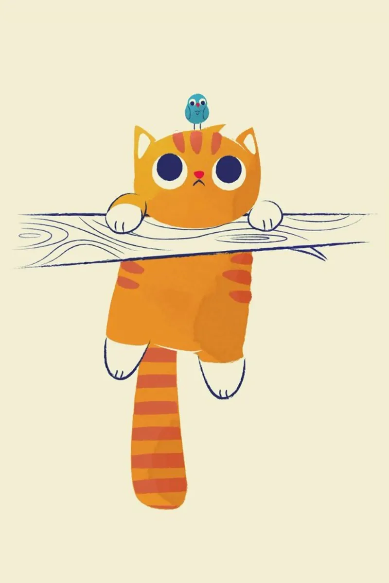 Fat Cat Little Bird poster da Jay Fleck