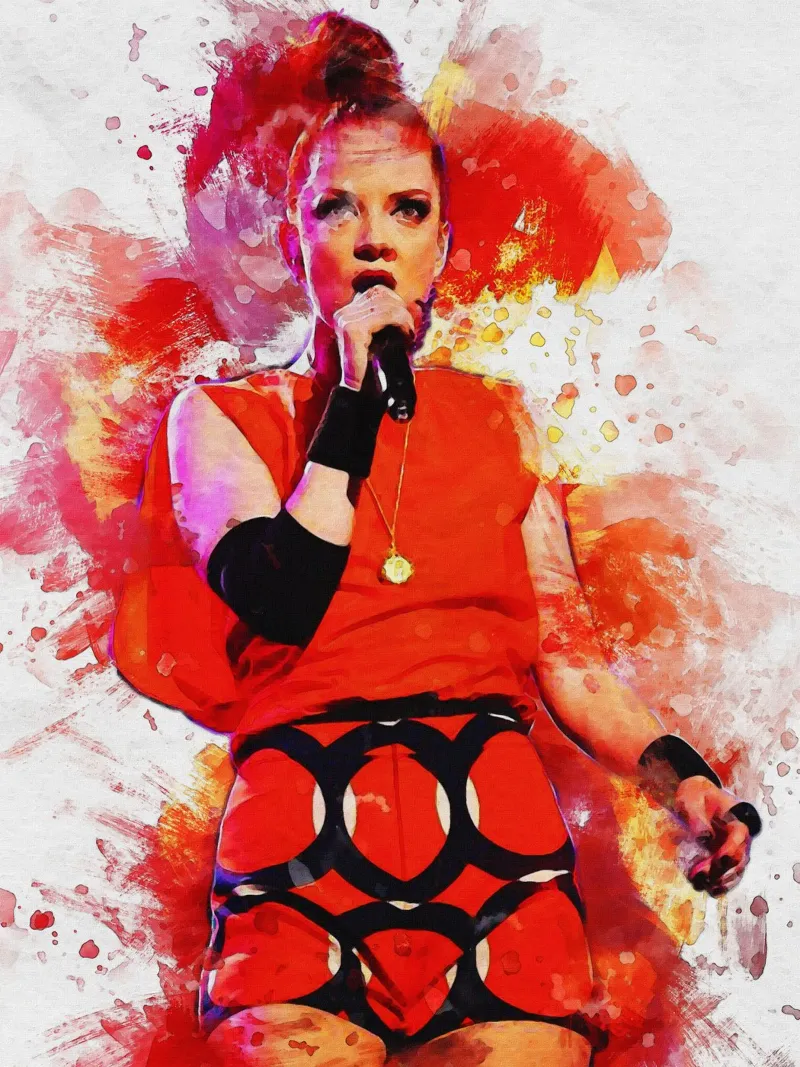Macchia di ritratto Shirley Manson pellicola backlit da Gunawan Rb
