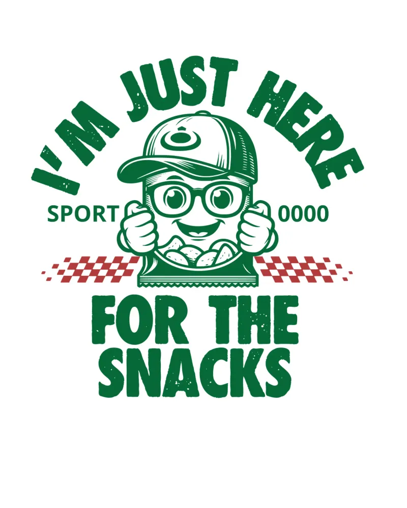 I'M JUST HERE FOR THE SNACKS carta hahnemühle da edsonramosart