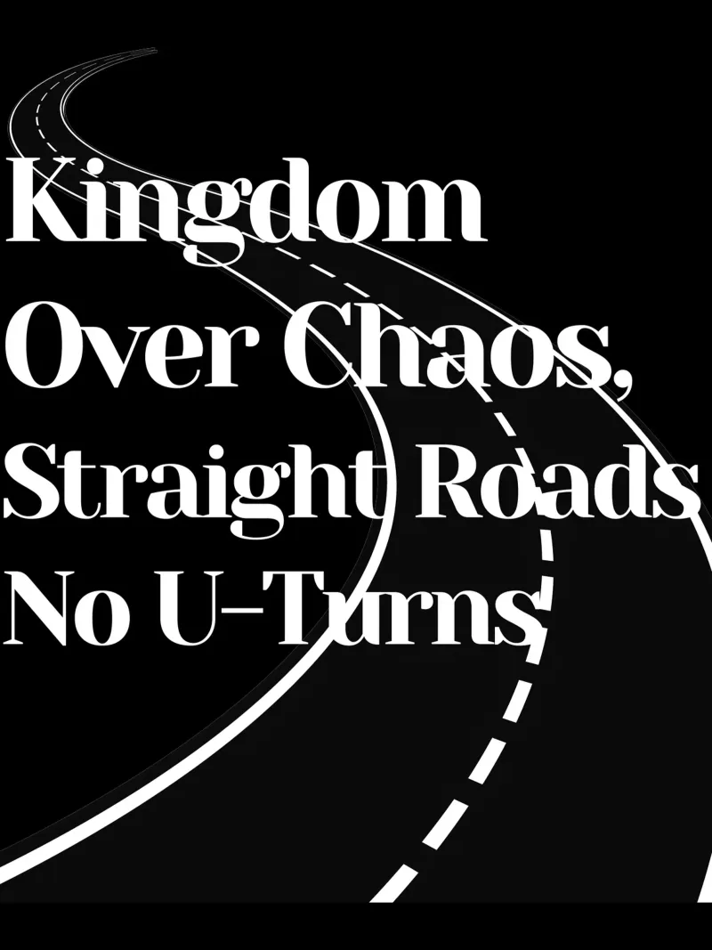 Kingdom over chaos straight Tee, Christliche Kleidung Unisex Poster mit Kunststoffrahmen von Lionandlamb