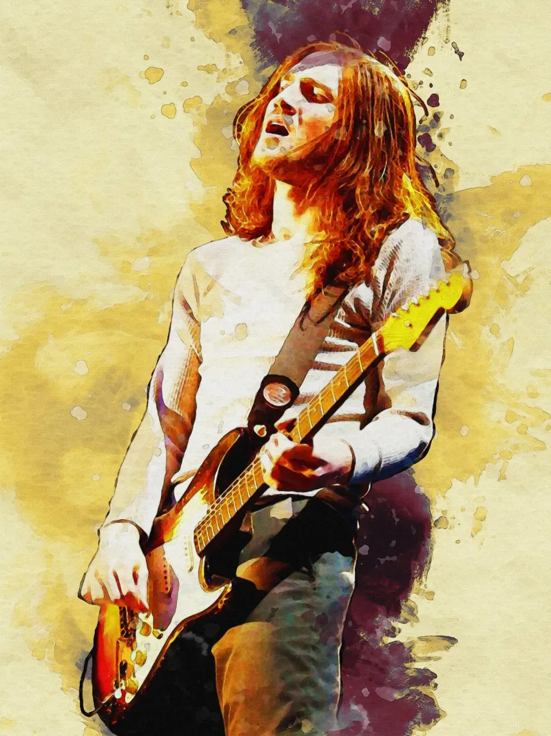 Sbaffo di John Frusciante alluminio dibond da Gunawan Rb