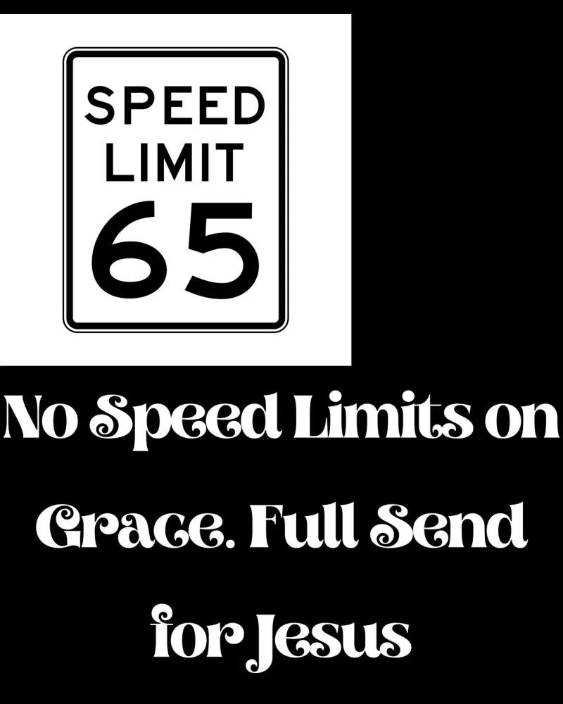 No speed limits on grace Tee, Christliche Glaubensbekleidung Unisex Forex-Platte von Lionandlamb