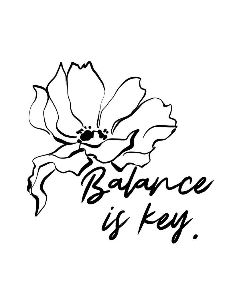 Balance Is Key Poster von treechild