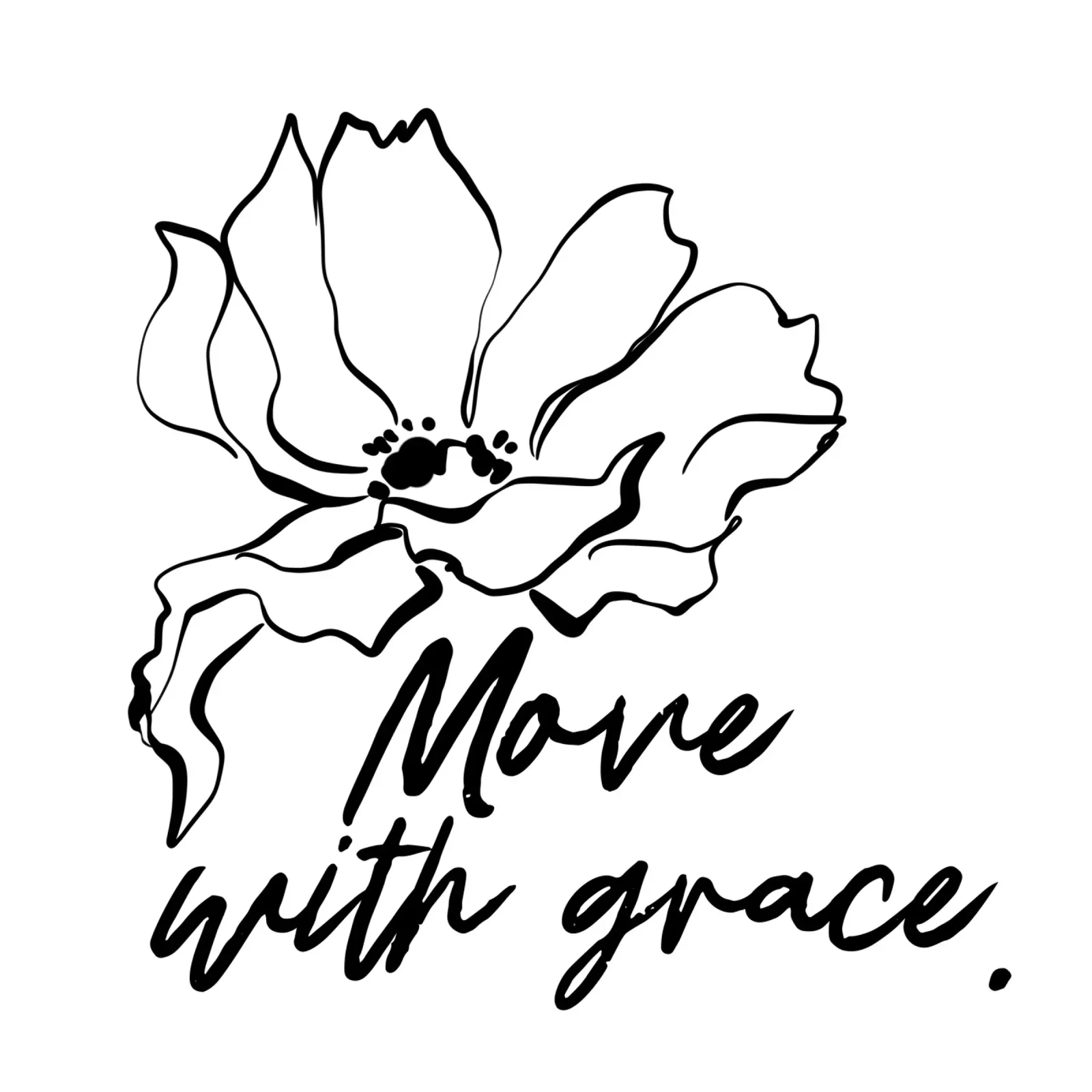 Move With Grace alluminio dibond da treechild