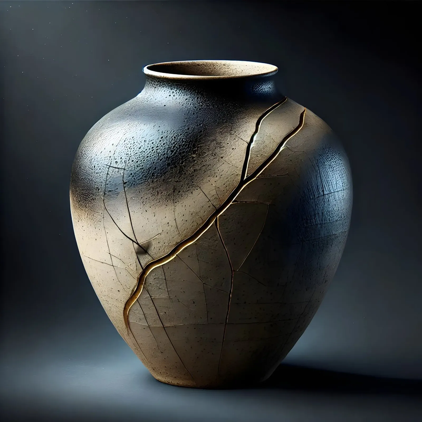 Vaso Kintsugi - La bellezza nell'imperfezione pellicola backlit da scHio