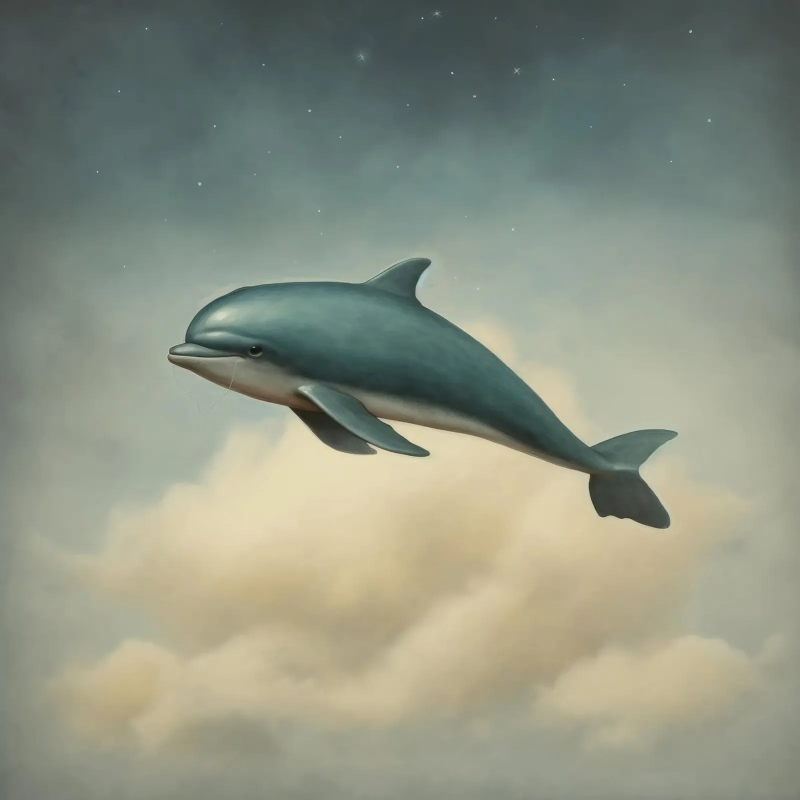 Delfino minimo 2 pellicola backlit da Minimal Animal Art