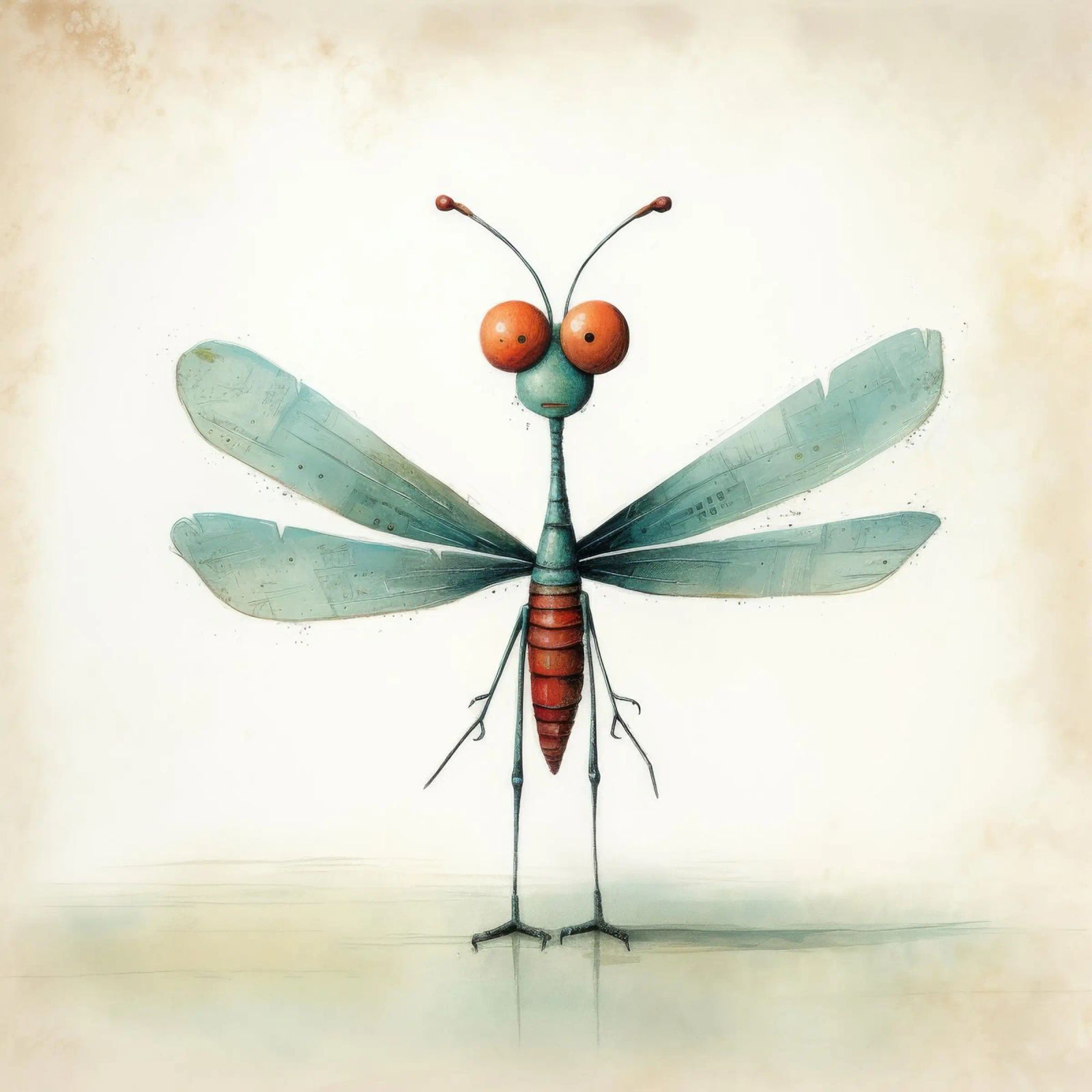 Libellula minimale 3 pellicola backlit da Minimal Animal Art