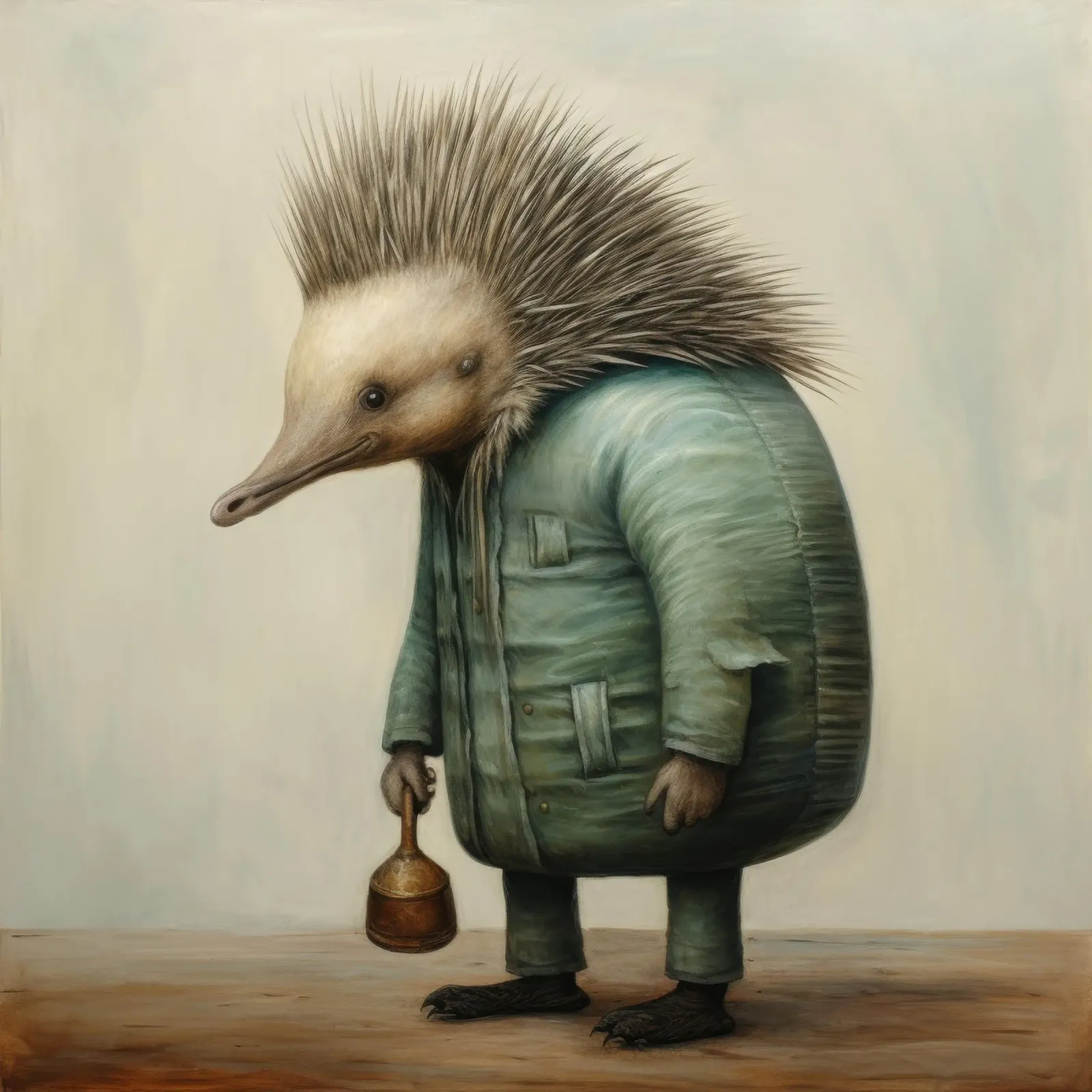 Echidna minimale 2 pellicola backlit da Minimal Animal Art