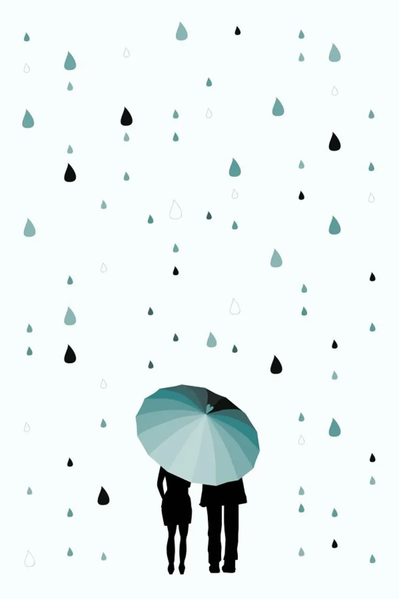 Rainy Days - Come Under My Umbrella tela da Sabrina Ziegenhorn