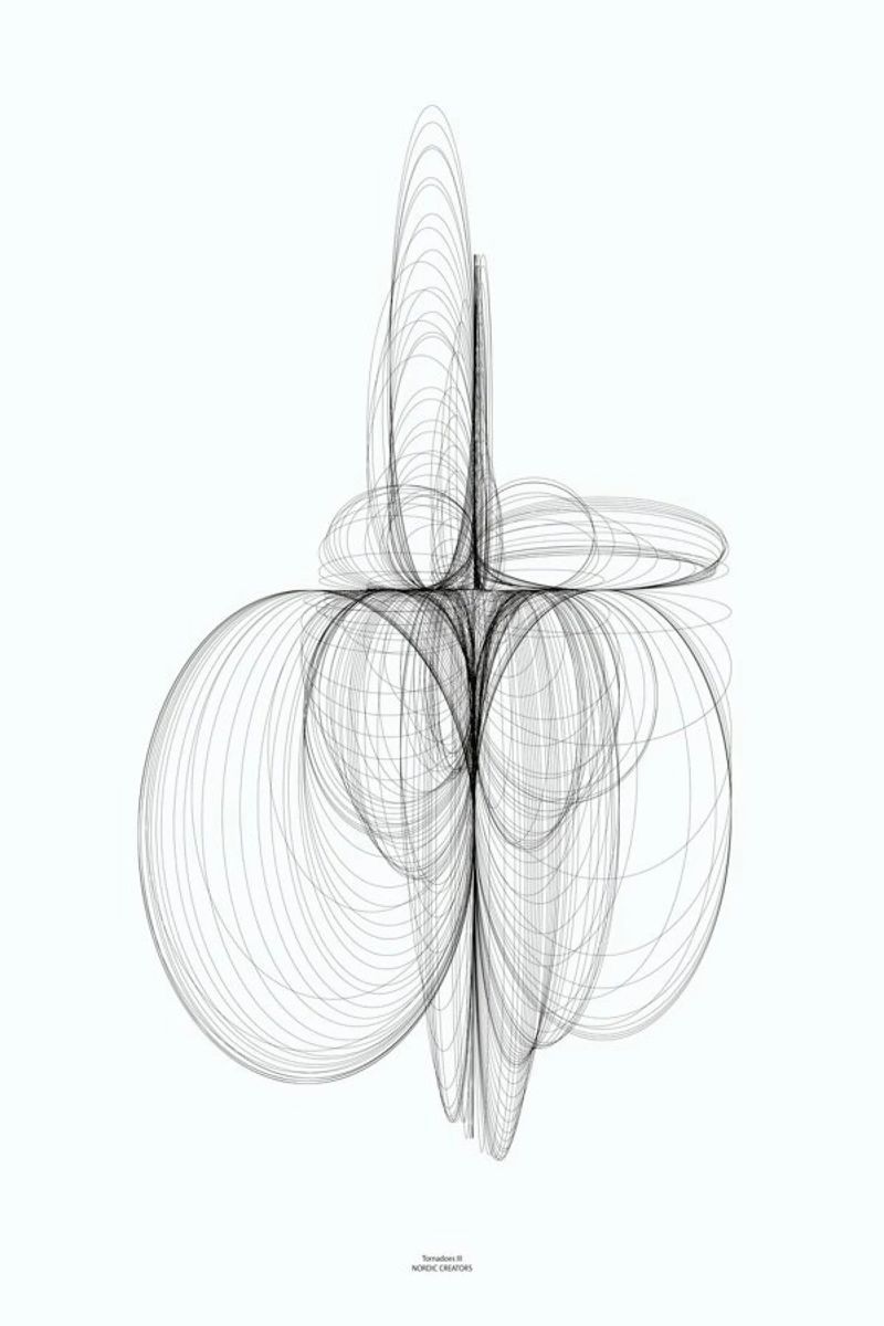 Tornadoes III plexiglass da Nordic Creators