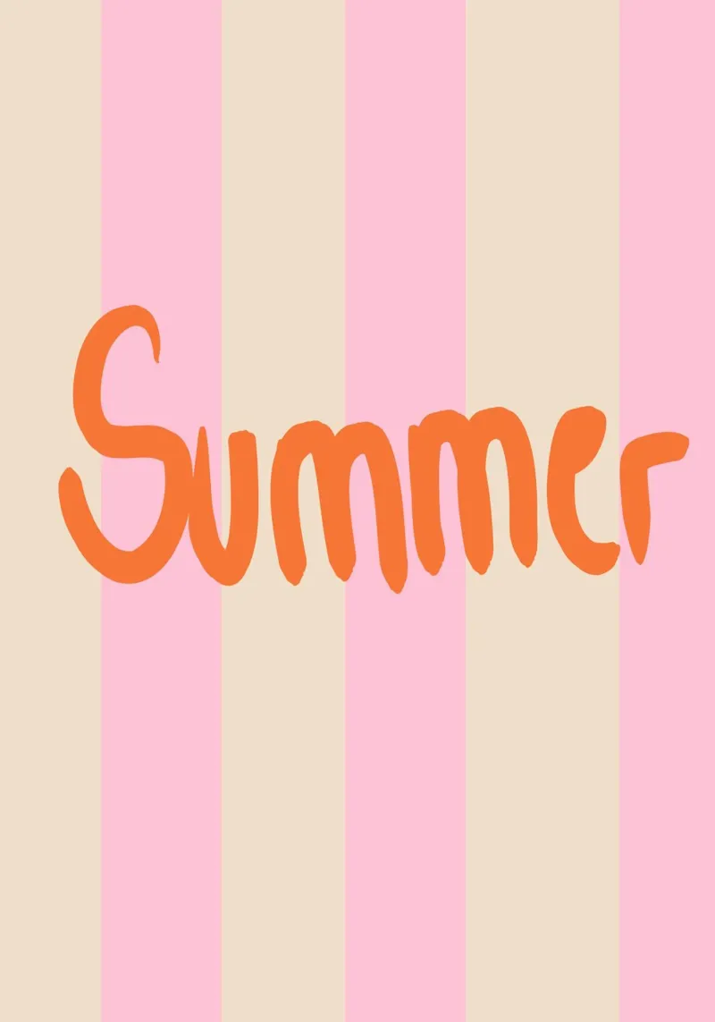 Summer stripes hahnemühle van Hej Ibiza by Ute Arnold