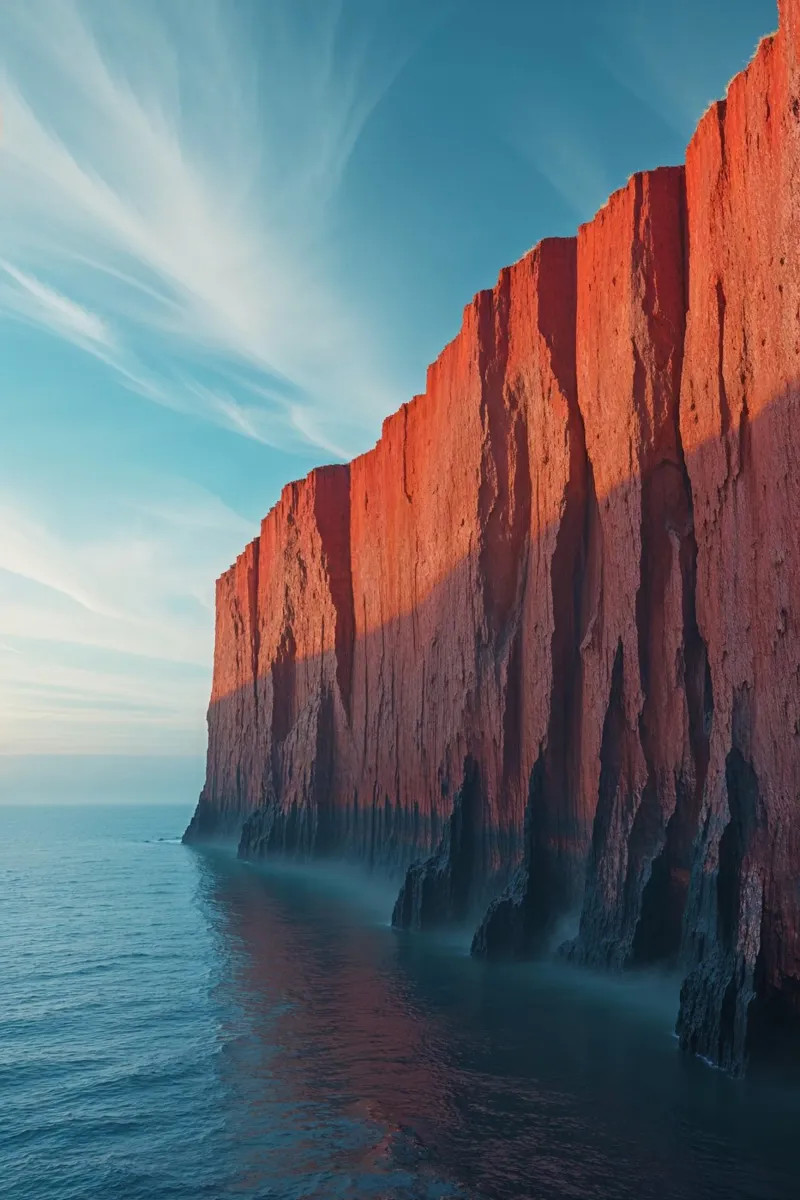 Majestic Cliffs of Sylt at Sunset plexiglass da AlbertKlee