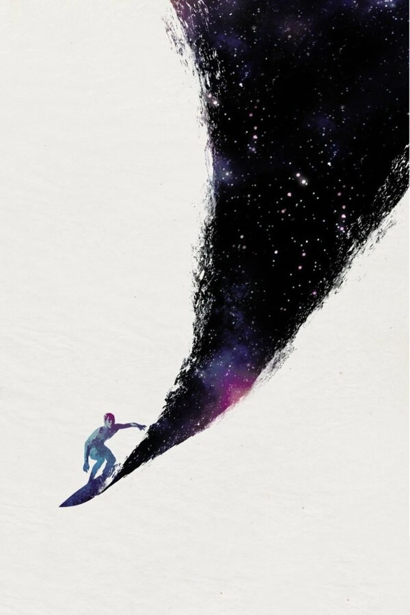Surfing the Universe Poster von Róbert Farkas
