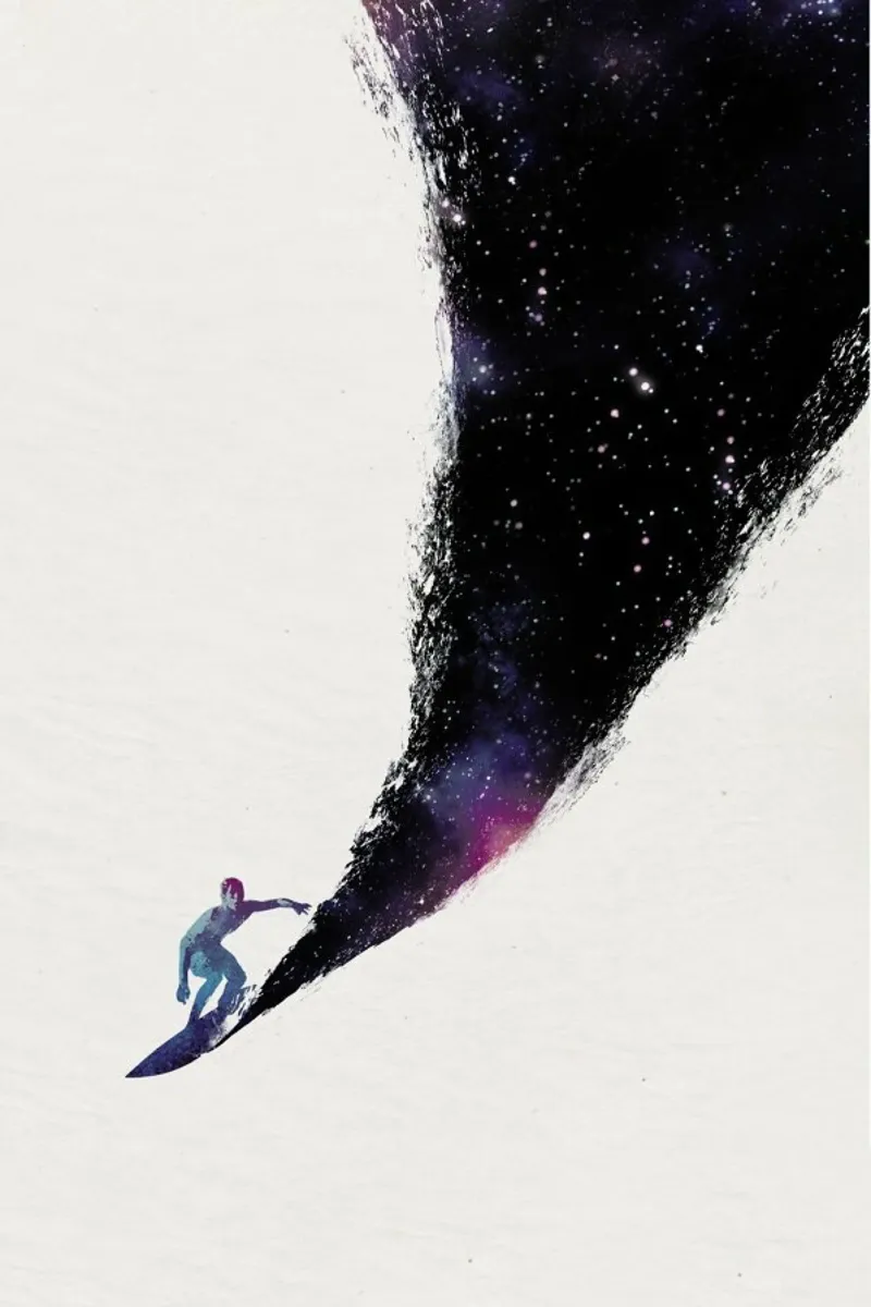 Surfing the Universe pellicola backlit da Róbert Farkas