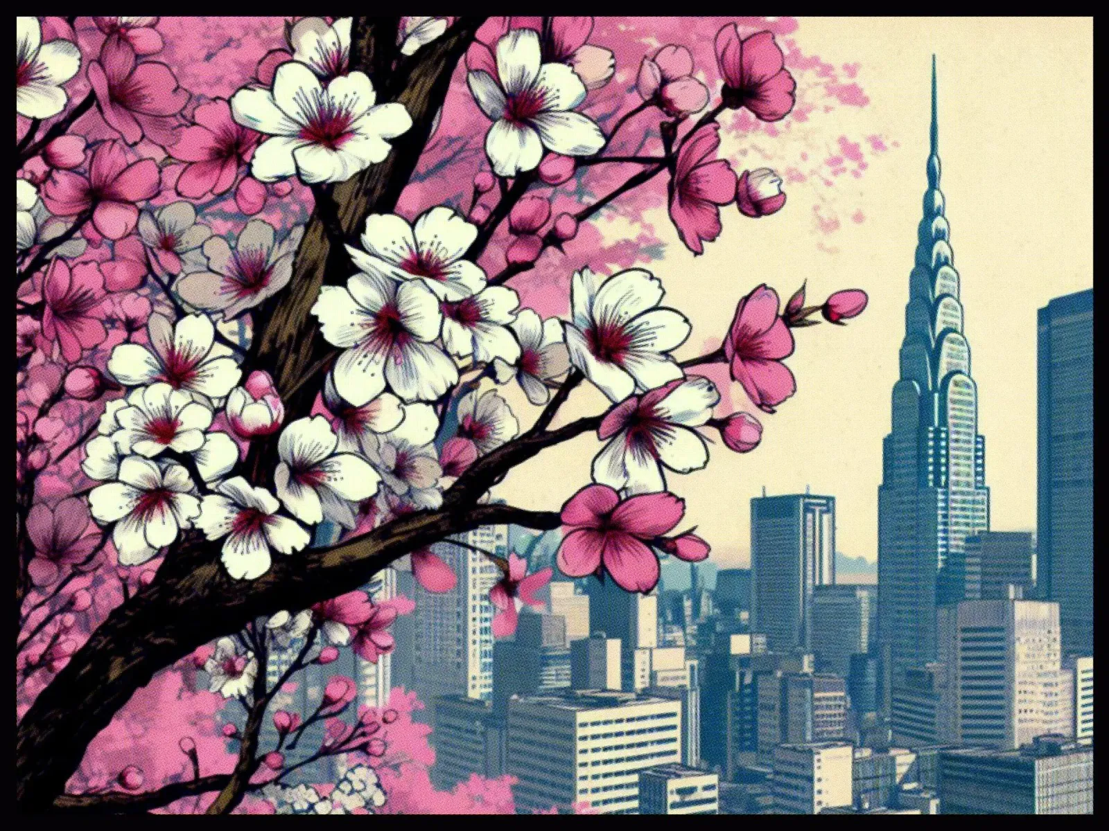 Sakura - Stampa poster d'epoca poster da posterprints-by-nomad