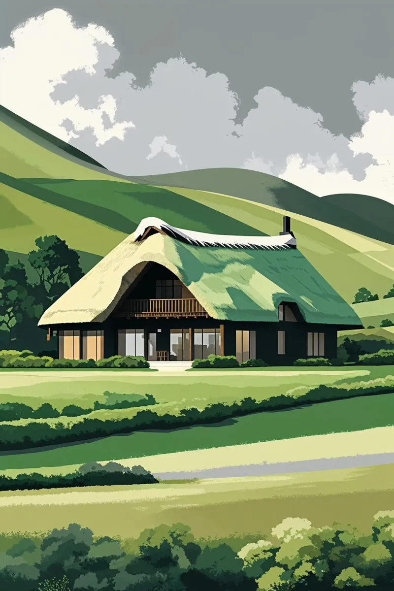 Timeless Thatched Roofs of Sylt poster da AlbertKlee