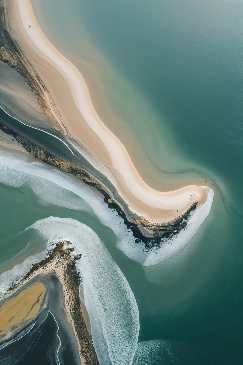 Tidal Harmony – The Dance of Water and Sand carta hahnemühle da AlbertKlee