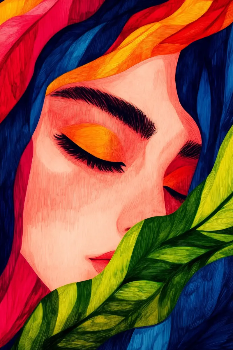 In un sogno di colori: natura e anima unite carta hahnemühle da melipo-art