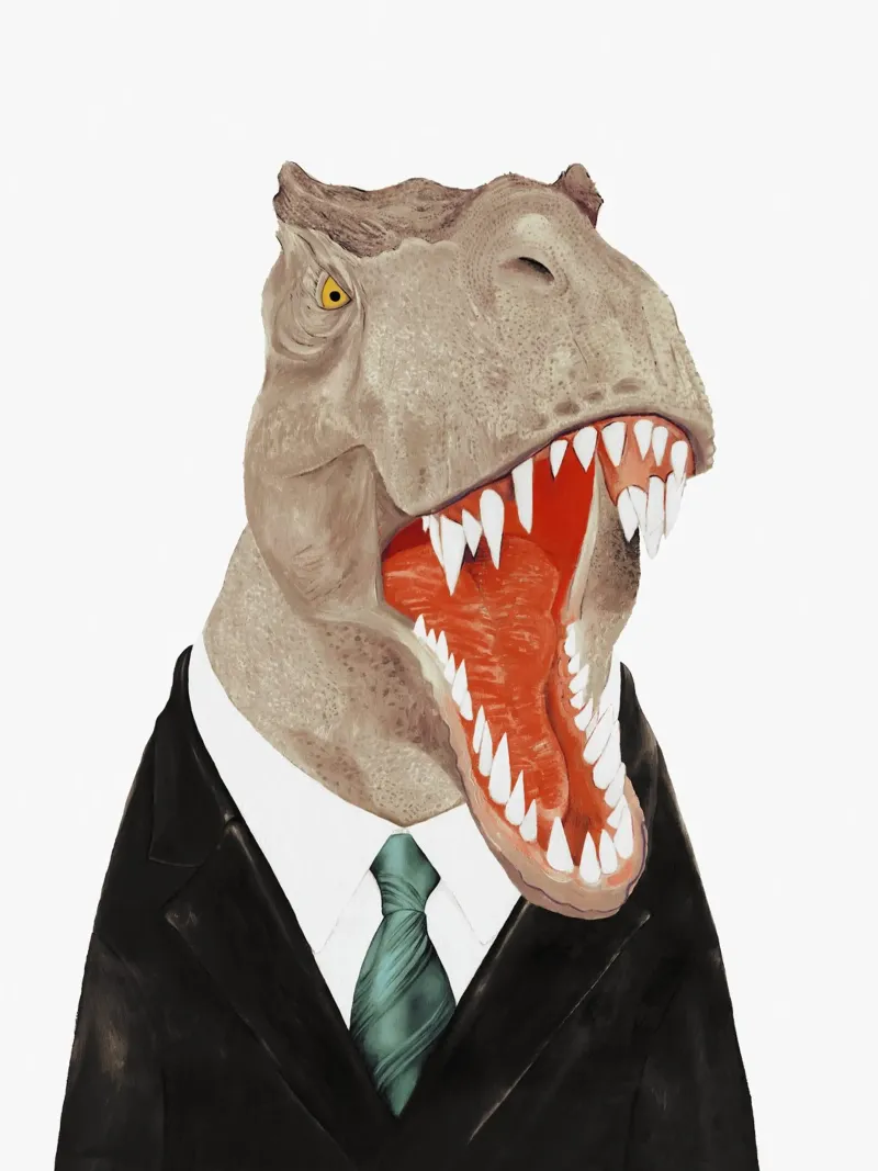 T-Rex carta hahnemühle da Animal Crew