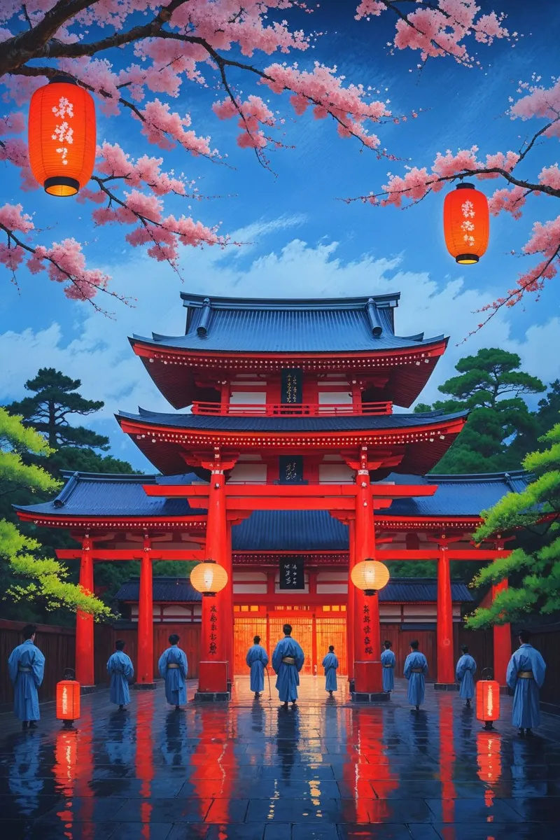 Springtime at Sensoji Temple’s Main Gate plexiglass da AlbertKlee