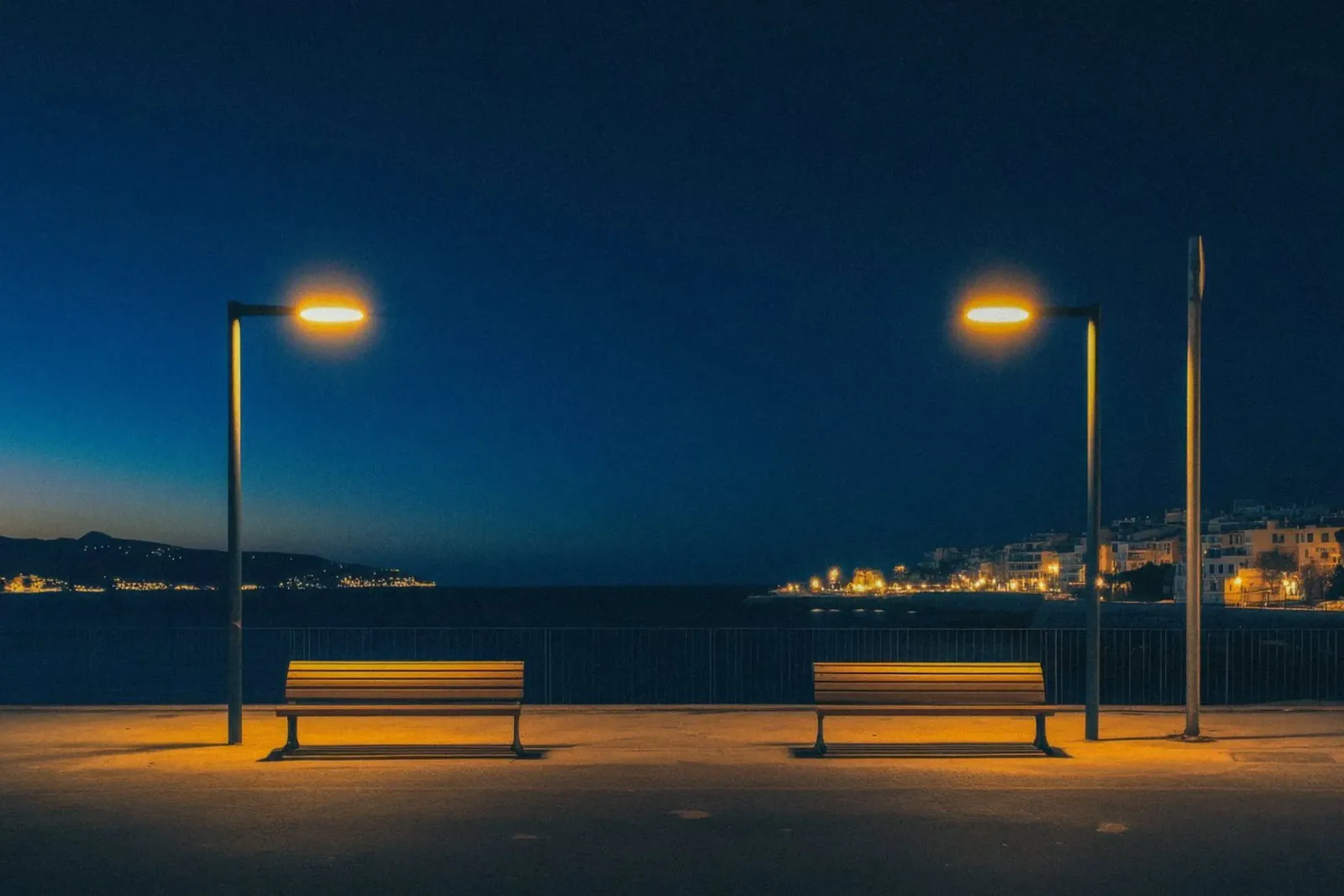 Ajaccio sotto le luci della notte tela da By Night