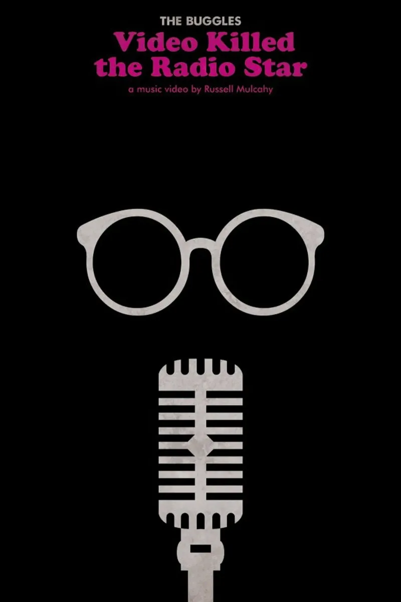 Video Killed The Radio Stars poster met aluminium frame van Federico Mancosu