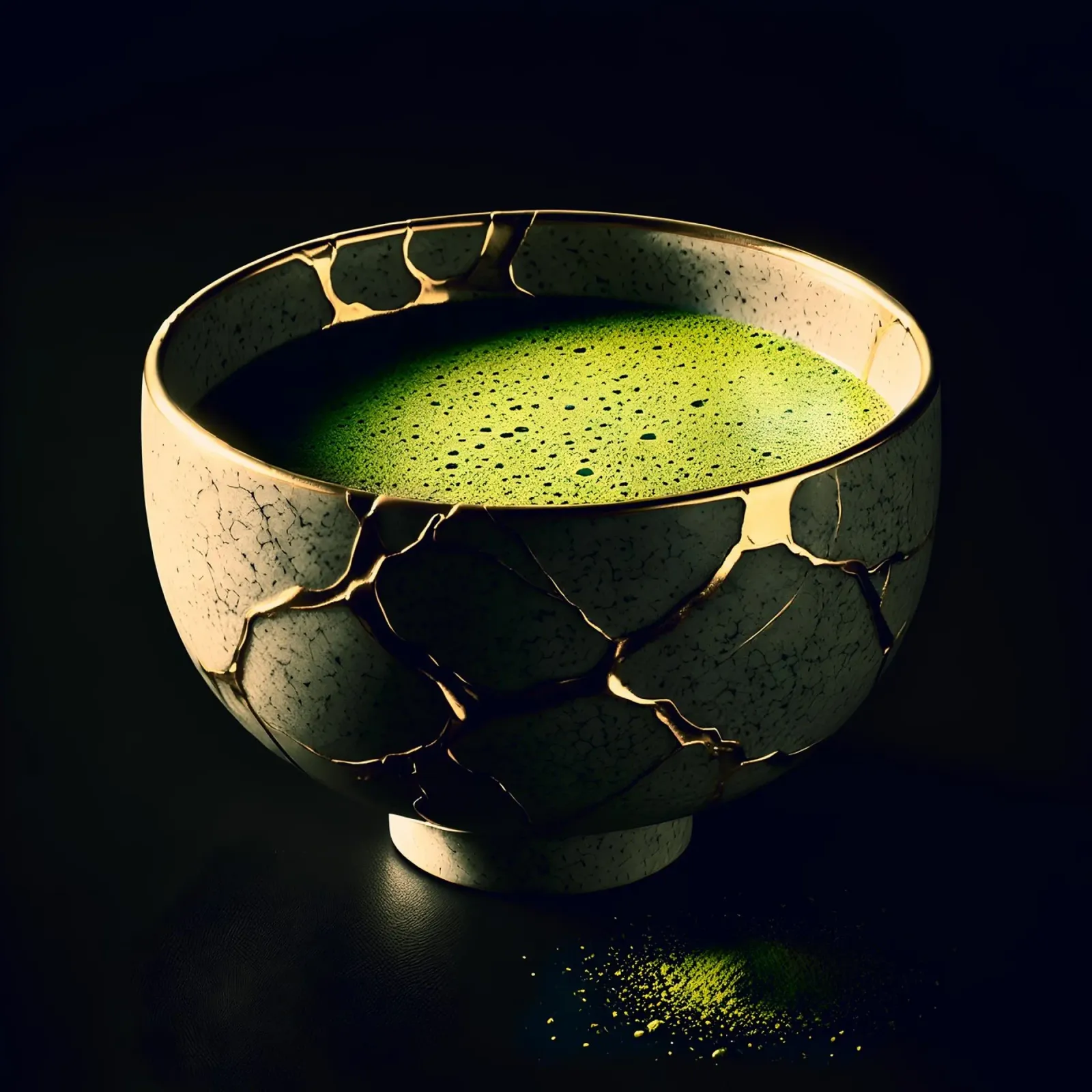 Matcha bowl - the aesthetics of perfection in imperfection hahnemühle by scHio