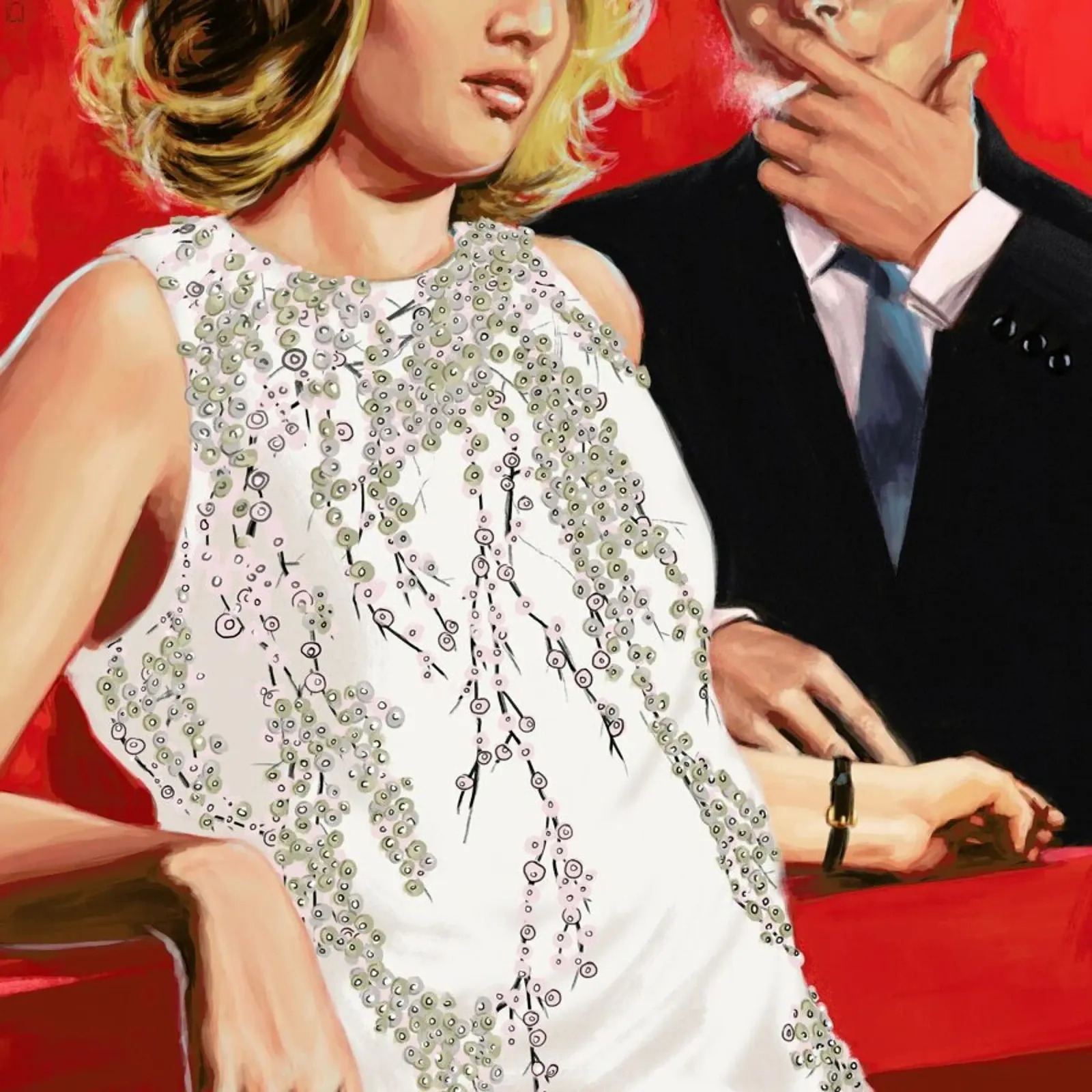 In The Mood For Love poster con telaio in alluminio da Alexander Grahovsky
