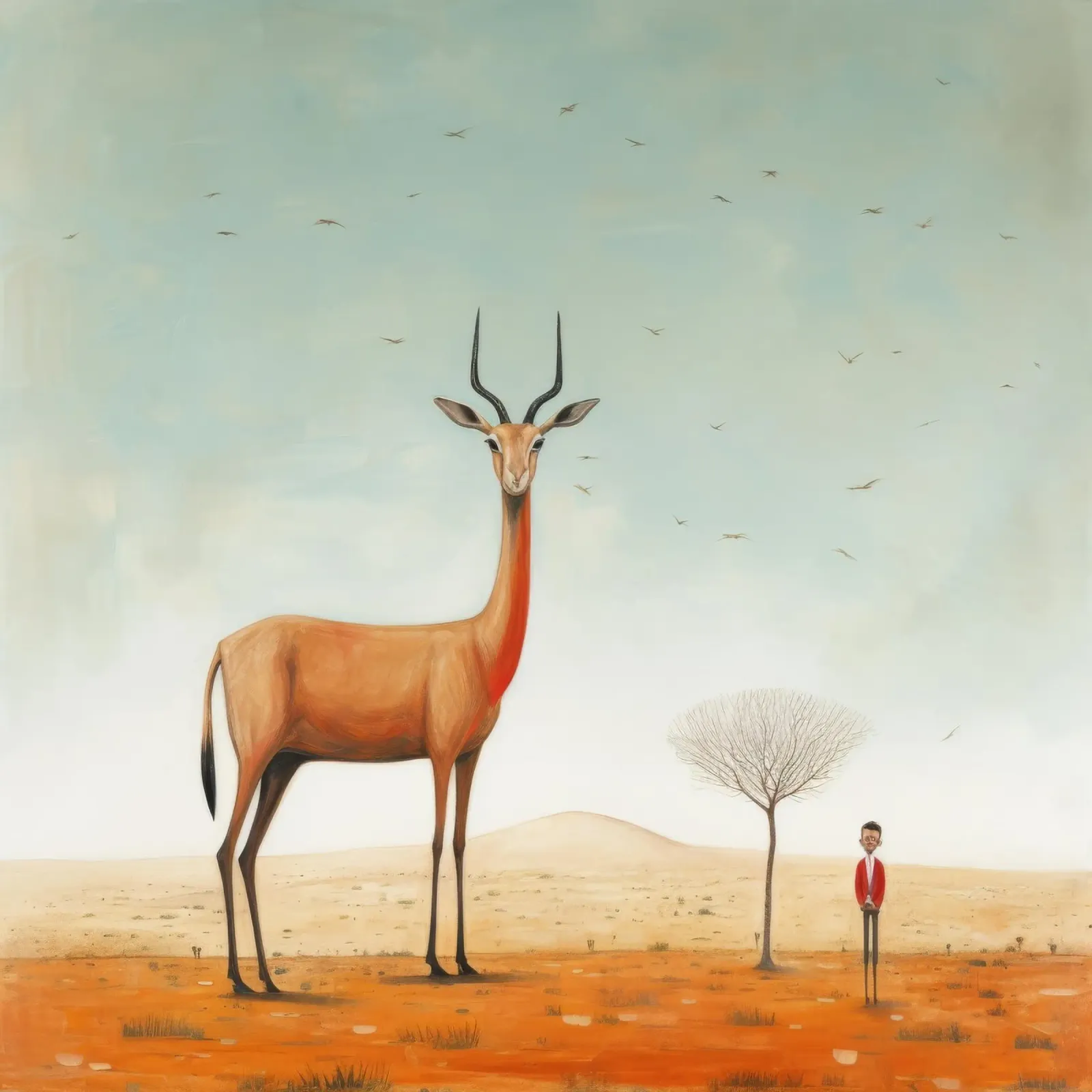 Gazzella minima 3 plexiglass da Minimal Animal Art