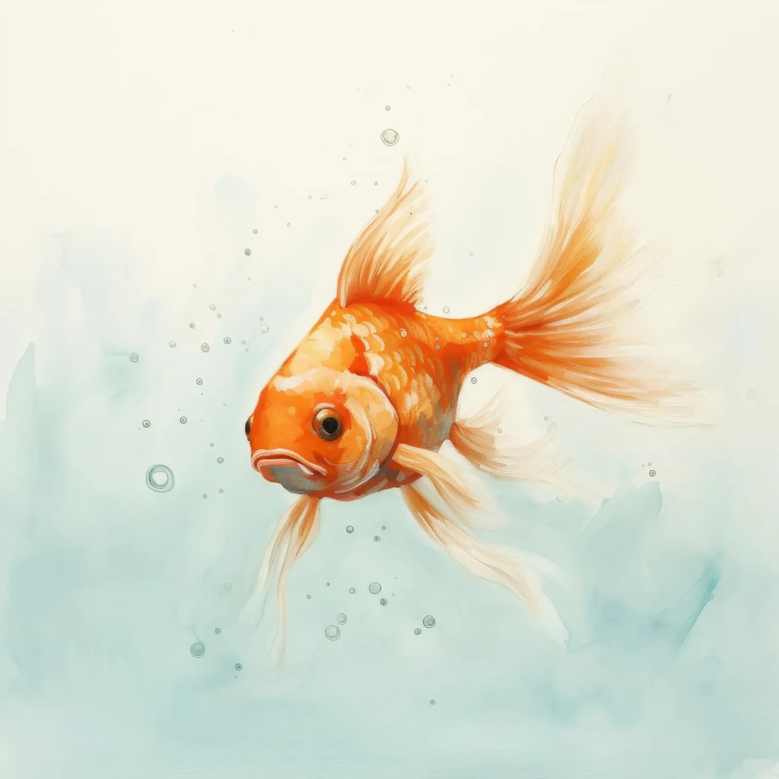 Pesce rosso minimo 3 pellicola backlit da Minimal Animal Art