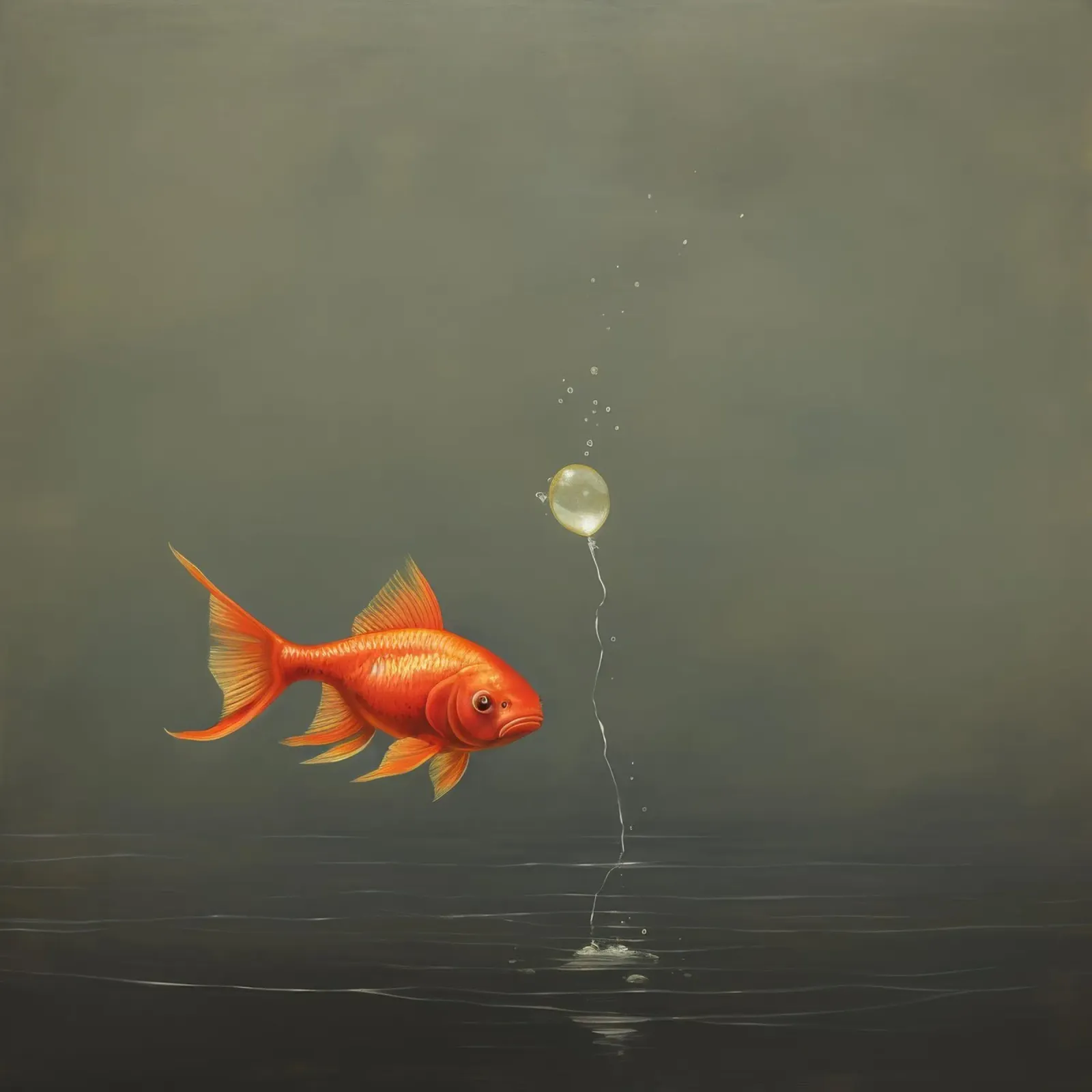 Pesce rosso minimo 1 plexiglass da Minimal Animal Art
