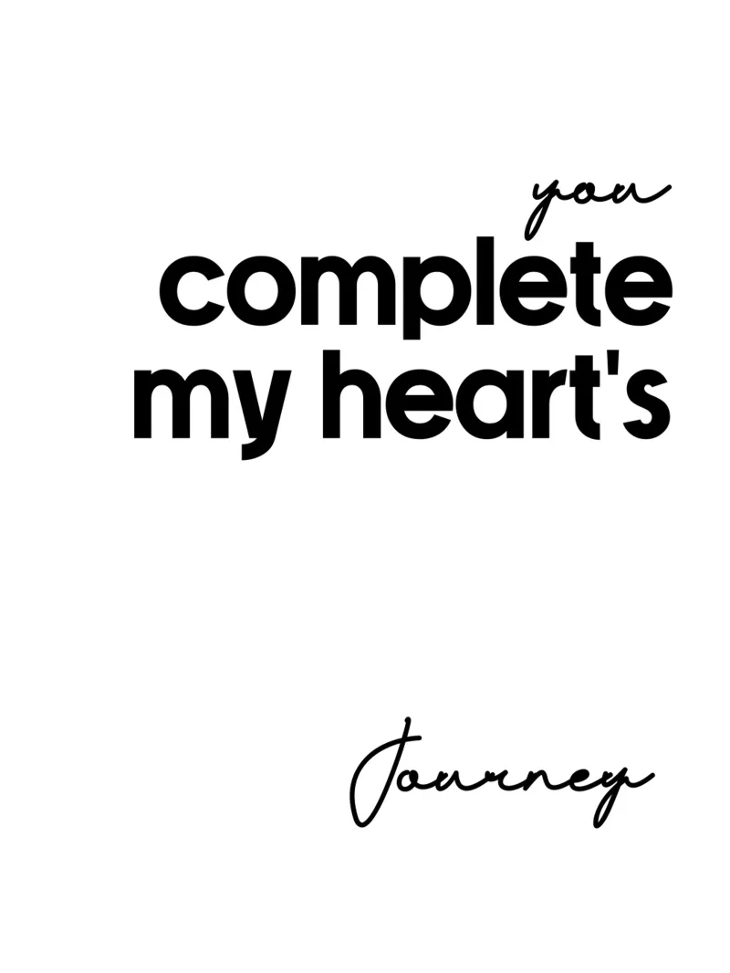 Tu completi il viaggio del mio cuore pellicola backlit da YV TYPOGRAPHY