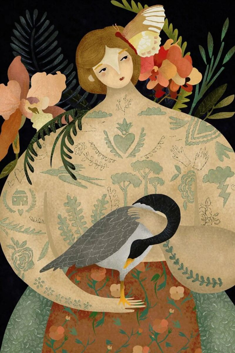 Wild Geese Lady poster de Amalia Restrepo