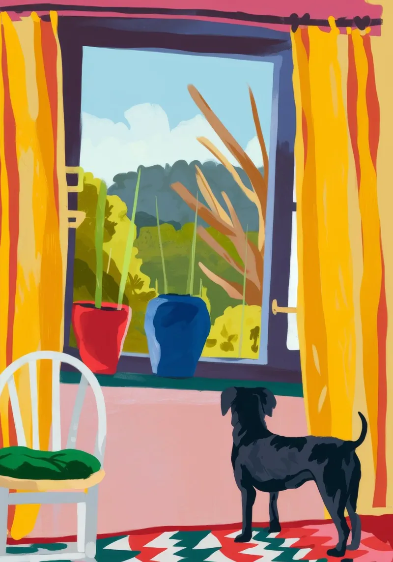 Window View canvas by Artie Shifa